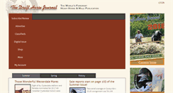 Desktop Screenshot of drafthorsejournal.com