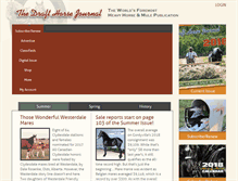 Tablet Screenshot of drafthorsejournal.com